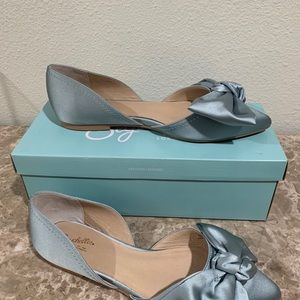 Anthropologie Satin Flats